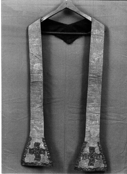 stola, opera isolata - manifattura ligure (fine/inizio secc. XIX/ XX)