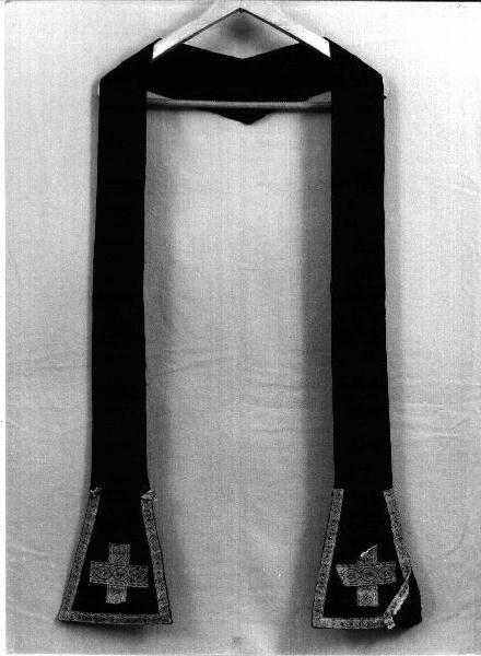 stola, opera isolata - manifattura ligure (prima metà secc. XIX/ XX, sec. XX)