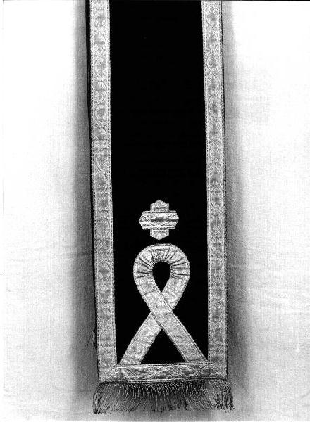 drappo, elemento d'insieme - manifattura ligure (secc. XIX/ XX)