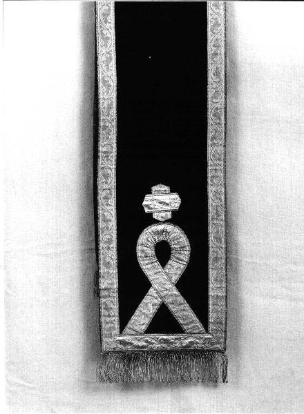 drappo, elemento d'insieme - manifattura ligure (secc. XIX/ XX)