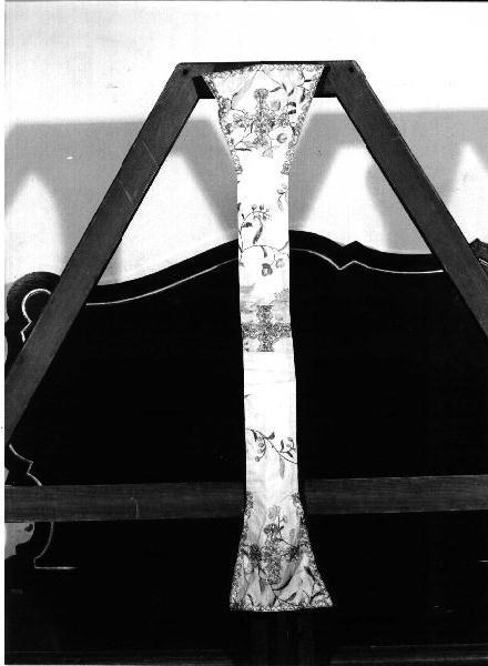 motivi decorativi floreali (manipolo, opera isolata) - manifattura ligure (seconda metà sec. XIX)