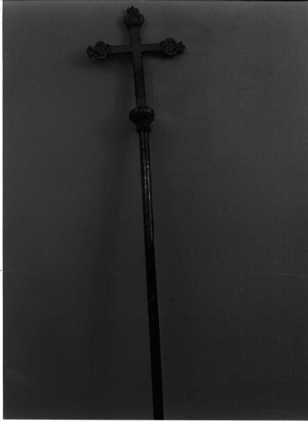 croce processionale, opera isolata - bottega ligure (metà sec. XIX)
