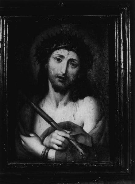 ECCE HOMO (dipinto, opera isolata) - ambito italiano (sec. XVII)
