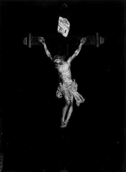 CRISTO CROCIFISSO (crocifisso, opera isolata) - bottega italiana (prima metà sec. XVIII)