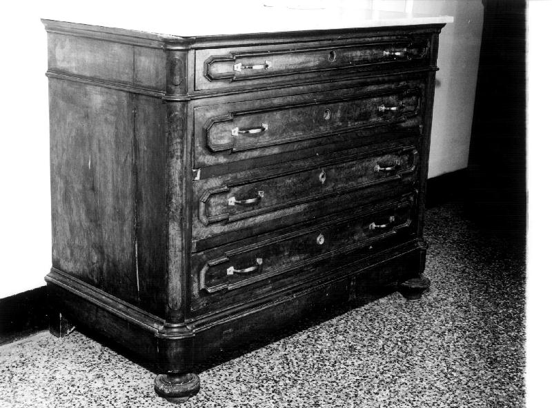 cassettone, opera isolata - bottega italiana (seconda metà sec. XIX)