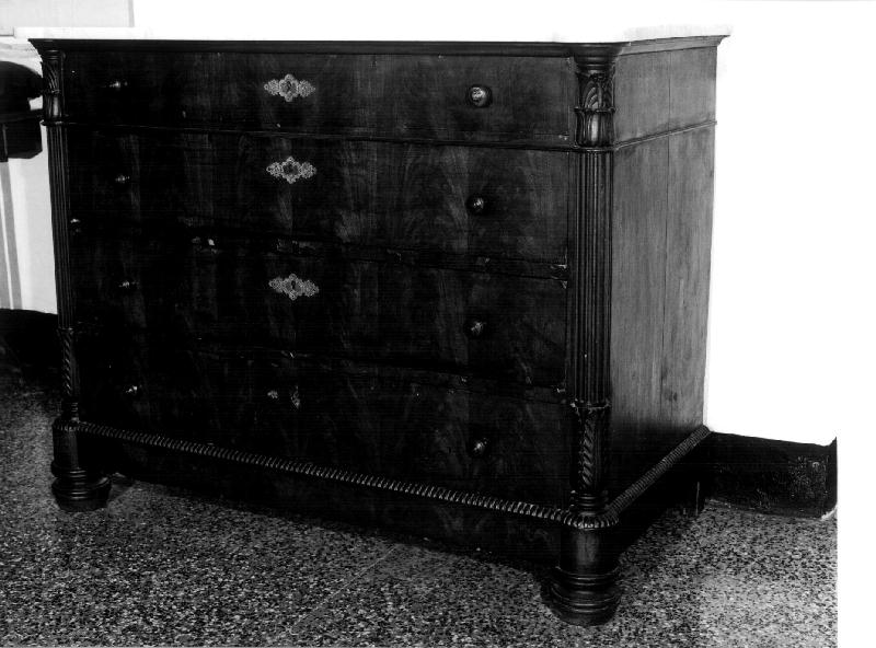 cassettone, coppia - bottega italiana (seconda metà sec. XIX)