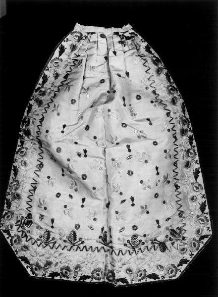 motivi decorativi floreali (mantello, elemento d'insieme) - manifattura italiana (seconda metà sec. XIX)