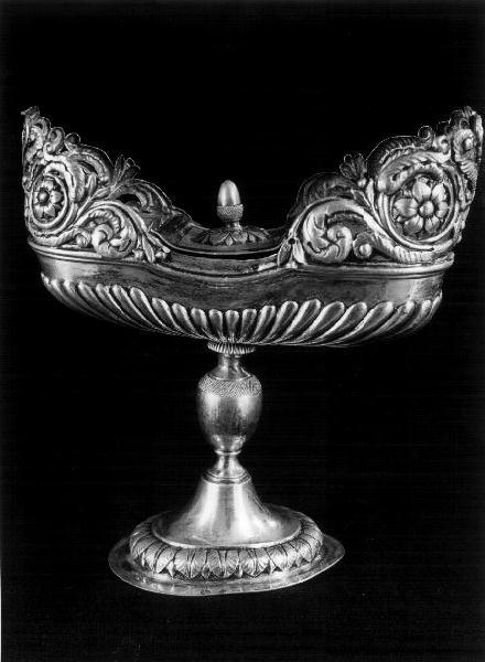 motivi decorativi floreali (navicella portaincenso, opera isolata) - bottega italiana (sec. XIX)