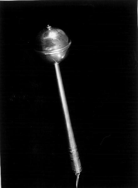 aspersorio, elemento d'insieme - bottega italiana (sec. XIX)