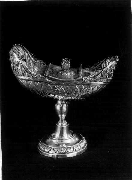navicella portaincenso, opera isolata - bottega italiana (sec. XIX)
