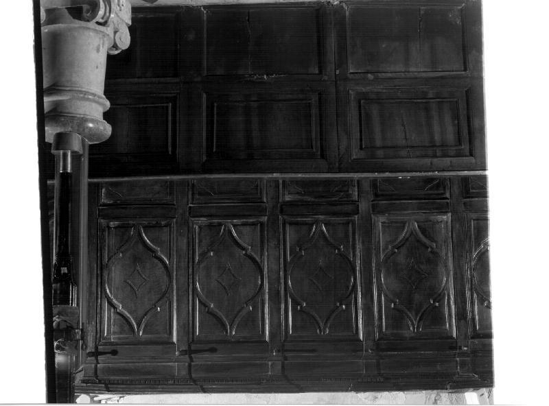 MOTIVI DECORATIVI GEOMETRICI (stalli del coro, opera isolata) - bottega ligure (sec. XVII)