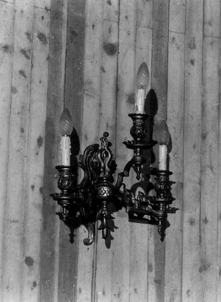 candeliere da parete, coppia - produzione italiana (sec. XX)