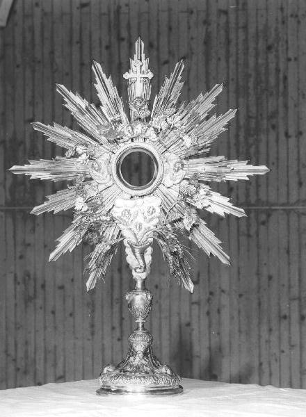 ostensorio, opera isolata - bottega genovese (sec. XIX)