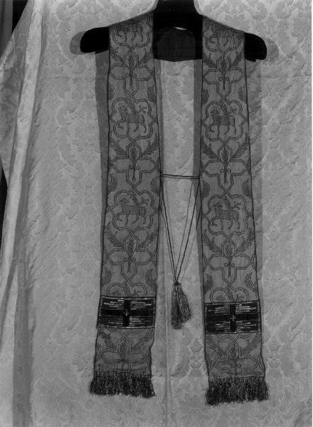 Agnus Dei (stola, opera isolata) - manifattura italiana (metà sec. XX)