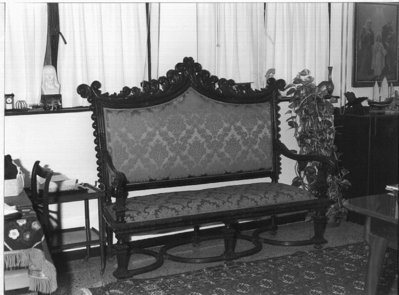 motivi decorativi (divano, opera isolata) - PRODUZIONE LIGURE (fine sec. XIX)