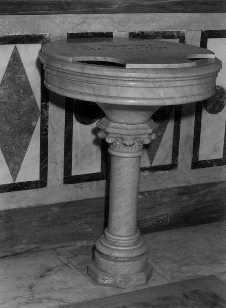 acquasantiera, coppia - PRODUZIONE LIGURE (prima metà sec. XX)