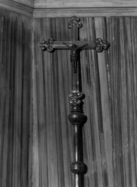 Cristo crocifisso (croce processionale, opera isolata) - bottega ligure (seconda metà sec. XIX)
