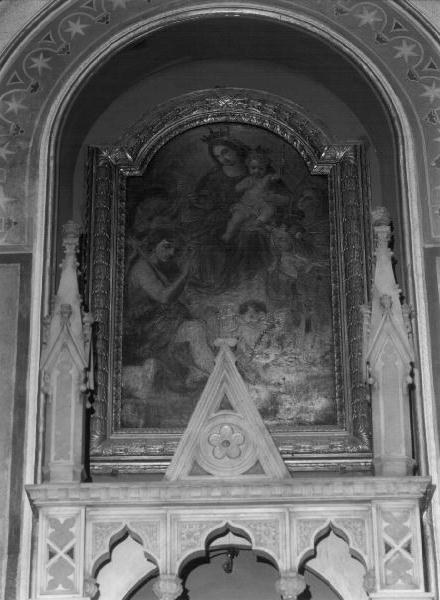 Madonna con Bambino tra San Giovanni Battista e Santi (dipinto, elemento d'insieme) - ambito ligure (prima metà sec. XIX)