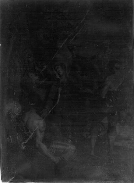 flagellazione di Cristo (dipinto, opera isolata) - ambito ligure (primo quarto sec. XVII)