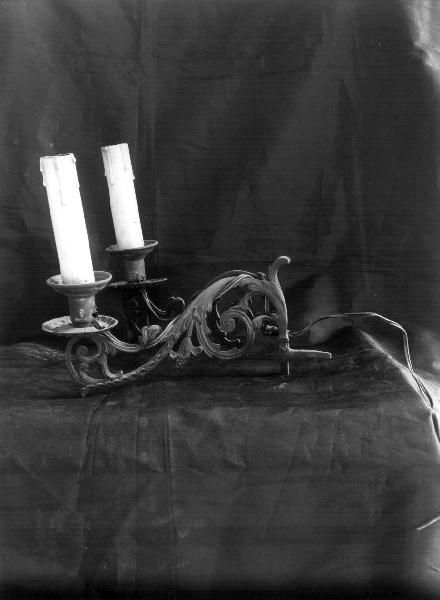 candeliere da parete, coppia - PRODUZIONE LIGURE (seconda metà sec. XIX)