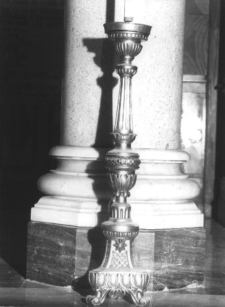 candeliere, coppia - bottega ligure (seconda metà sec. XIX)