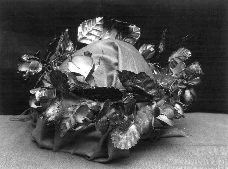 motivi decorativi floreali (corona da statua, opera isolata) - bottega ligure (prima metà sec. XIX)