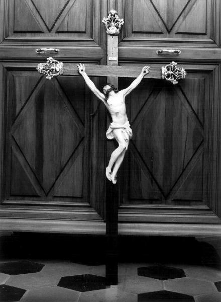 CRISTO CROCIFISSO (crocifisso, opera isolata) - bottega ligure (prima metà sec. XIX)