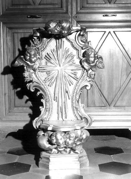 cherubini (tronetto per esposizione eucaristica, opera isolata) - bottega ligure (sec. XIX)