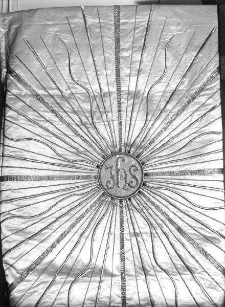 ostia raggiata (baldacchino, opera isolata) - manifattura ligure (prima metà sec. XX)