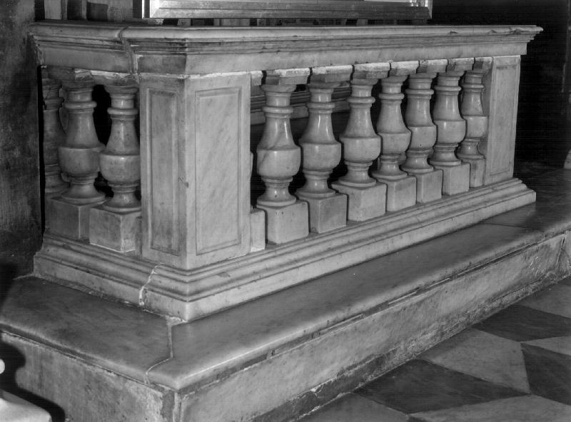 balaustrata, serie - bottega ligure (primo quarto sec. XVII)