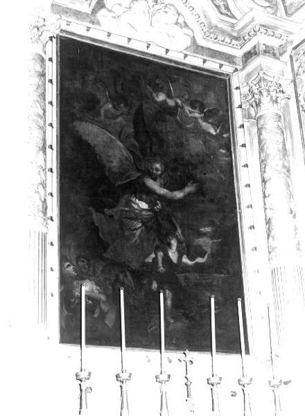 ANGELO CUSTODE (dipinto, elemento d'insieme) di Piola Domenico (scuola) (seconda metà sec. XVII)