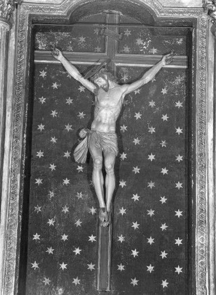 CRISTO CROCIFISSO (crocifisso, elemento d'insieme) - bottega ligure (prima metà sec. XVII)