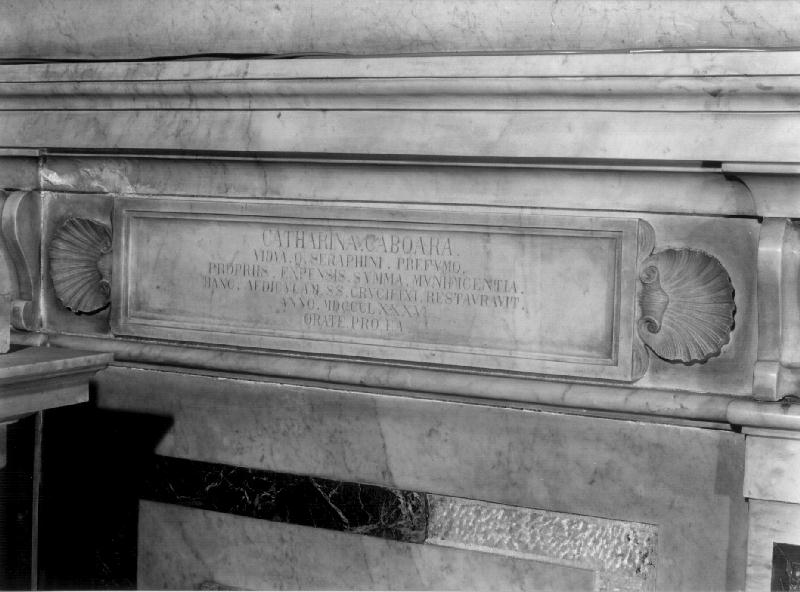 lapide, elemento d'insieme - bottega ligure (sec. XIX)