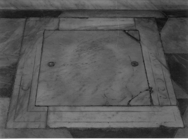 lapide tombale, opera isolata - bottega ligure (sec. XVII)