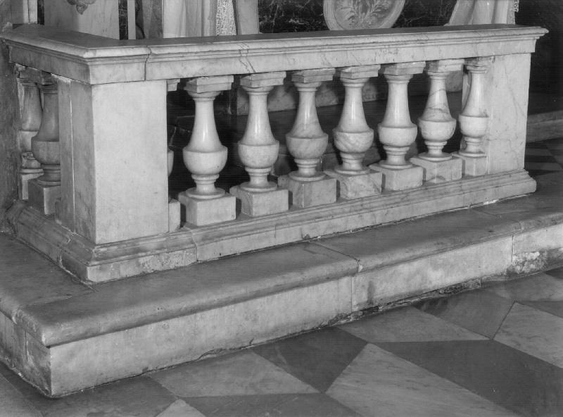 balaustrata, coppia di Basso Pasquale (prima metà sec. XVII)