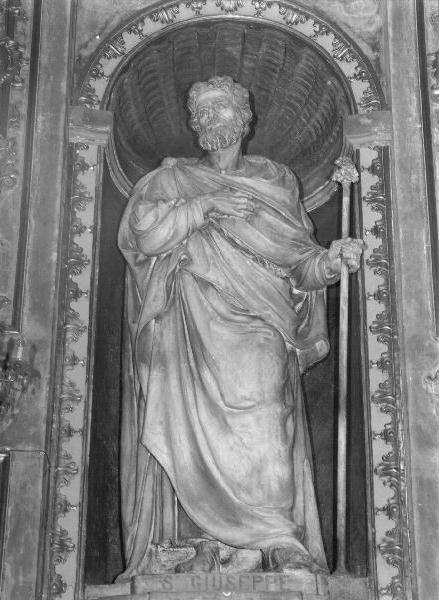 San Giuseppe (statua, elemento d'insieme) di Brilla Antonio (terzo quarto sec. XIX)