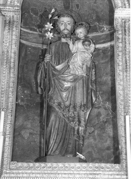 San Giuseppe e Gesù Bambino (statua, elemento d'insieme) di Martinen Corrado (secondo quarto sec. XVII)