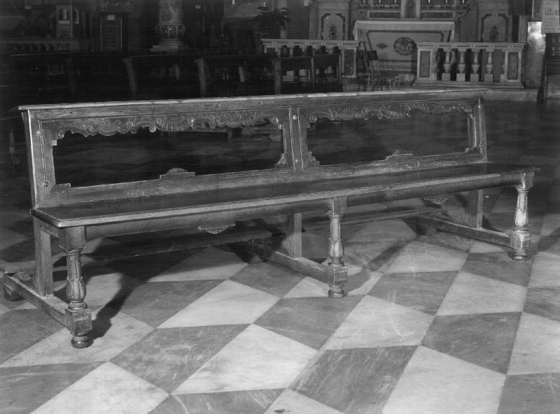 panca, elemento d'insieme - bottega ligure (secc. XIX/ XX)