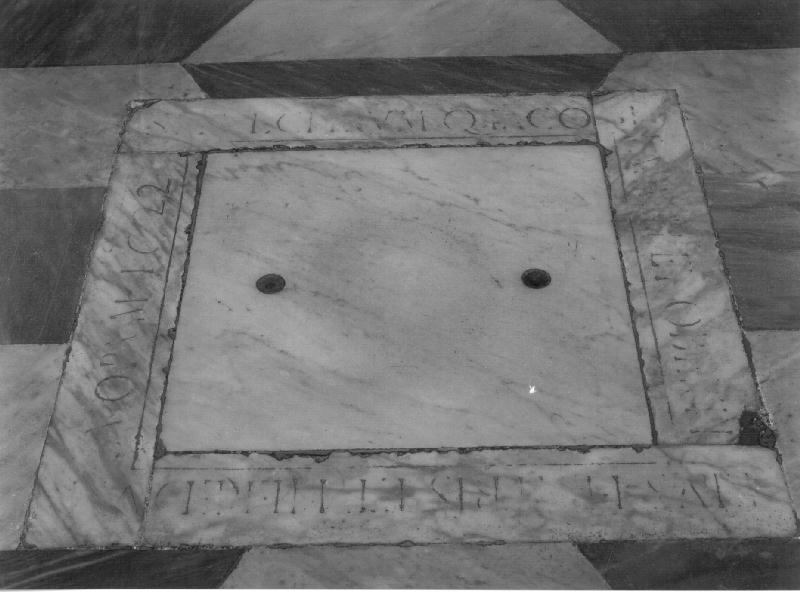 lapide tombale, opera isolata - bottega ligure (sec. XVII)