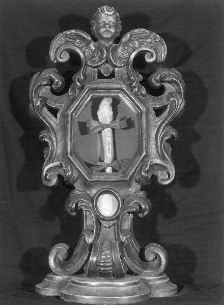 cherubino (reliquiario, coppia) - bottega ligure (seconda metà sec. XIX)