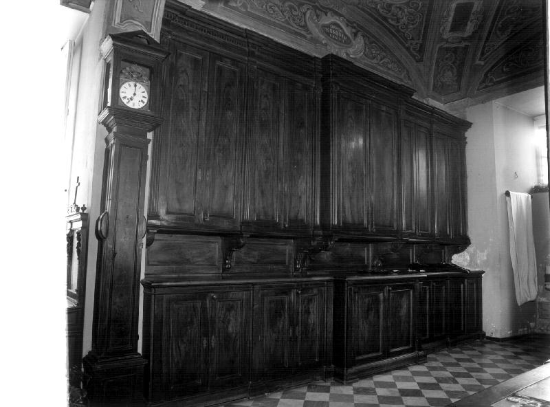 armadio da sacrestia, opera isolata - bottega ligure (prima metà sec. XIX)