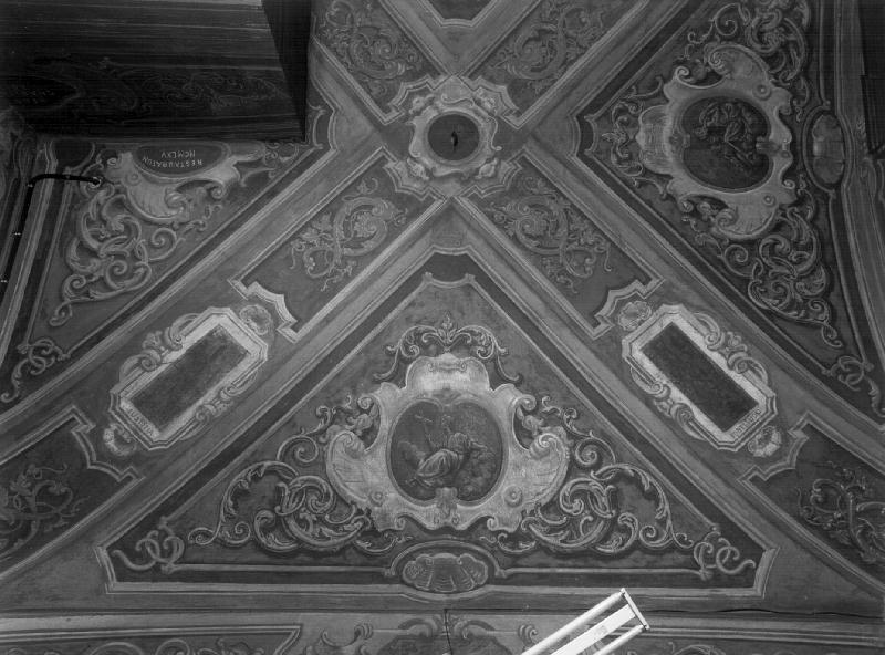 motivi decorativi/ Virtù (dipinto, opera isolata) - ambito ligure (sec. XIX)