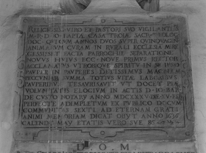 lapide, opera isolata - bottega ligure (sec. XVII)