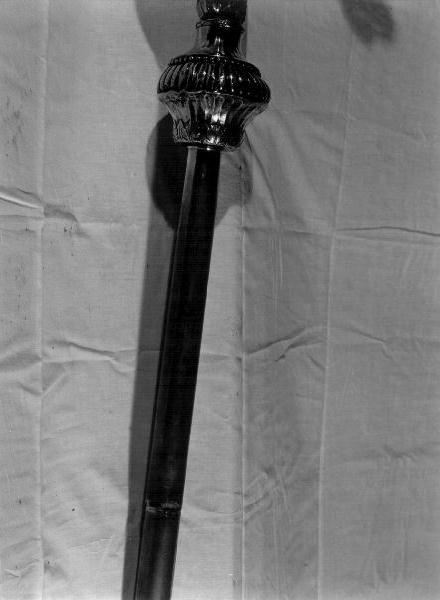 asta di croce processionale, elemento d'insieme - bottega genovese (fine sec. XVIII)