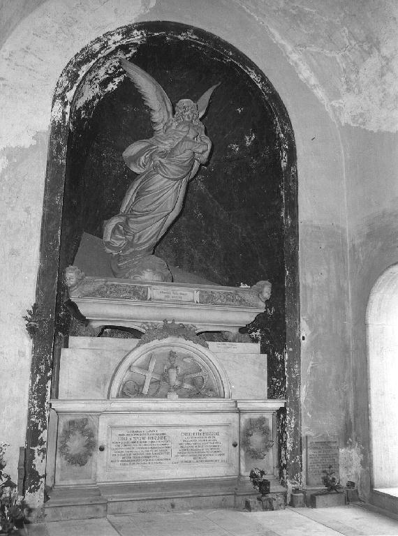 angelo porta in cielo un'anima defunta (monumento funebre, opera isolata) di Moreno Giacomo (sec. XIX)