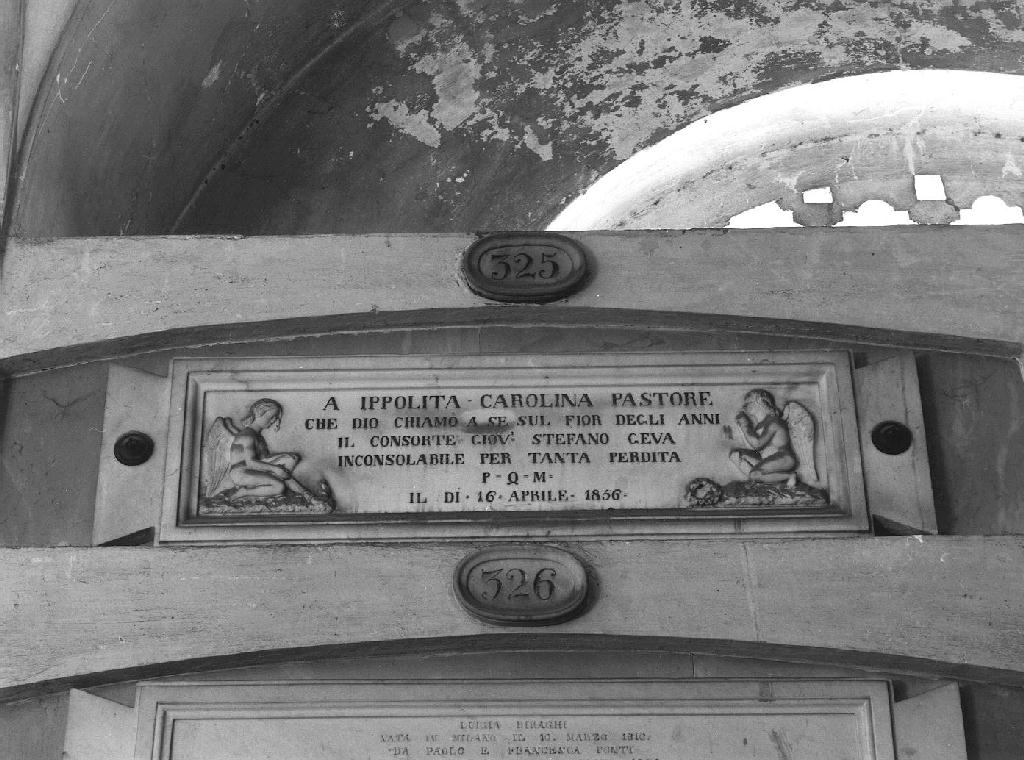 ANGELI (monumento funebre, opera isolata) - bottega genovese (terzo quarto sec. XIX)