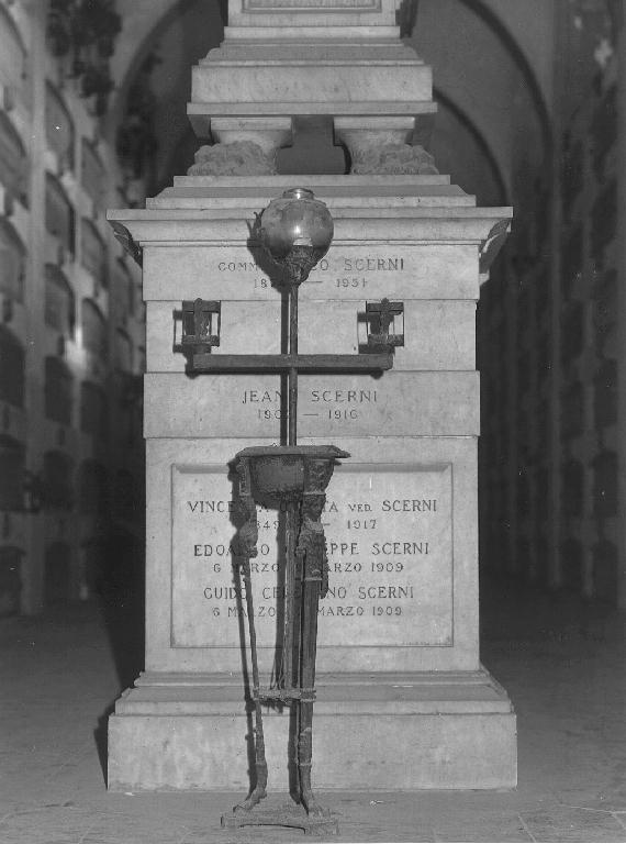 lampada - a stelo, opera isolata - PRODUZIONE GENOVESE (fine/inizio secc. XIX/ XX)