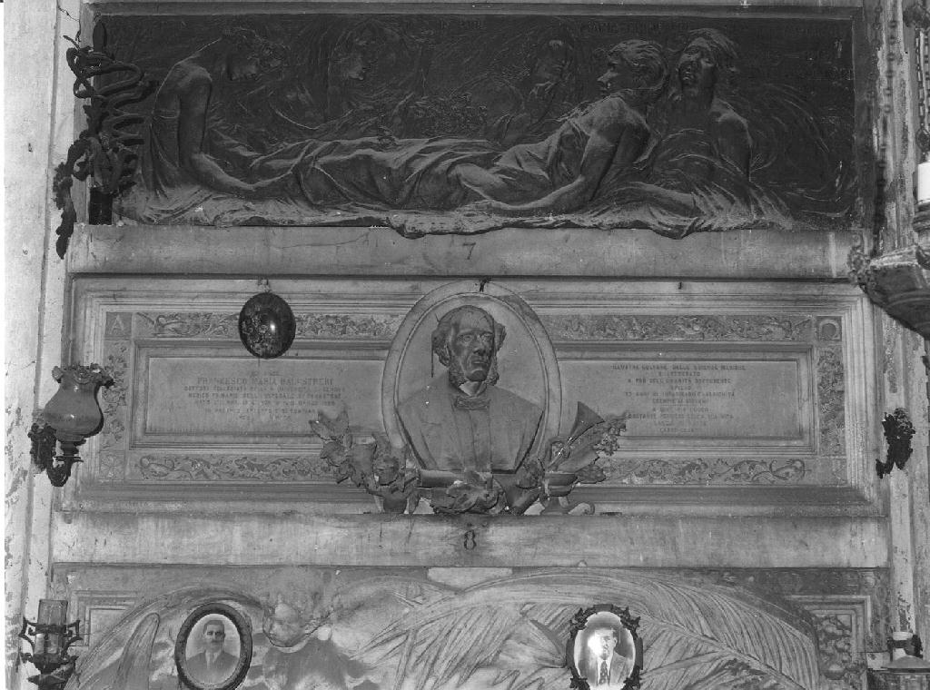 busto ritratto d'uomo (monumento funebre, opera isolata) di Lavarello Salvatore (attribuito) (sec. XIX)