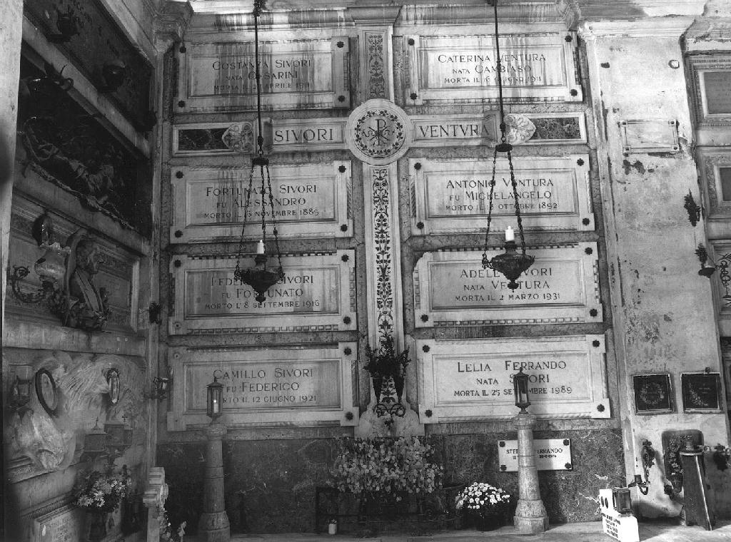 MOTIVI DECORATIVI VEGETALI (monumento funebre, opera isolata) - PRODUZIONE GENOVESE (secc. XIX/ XX)