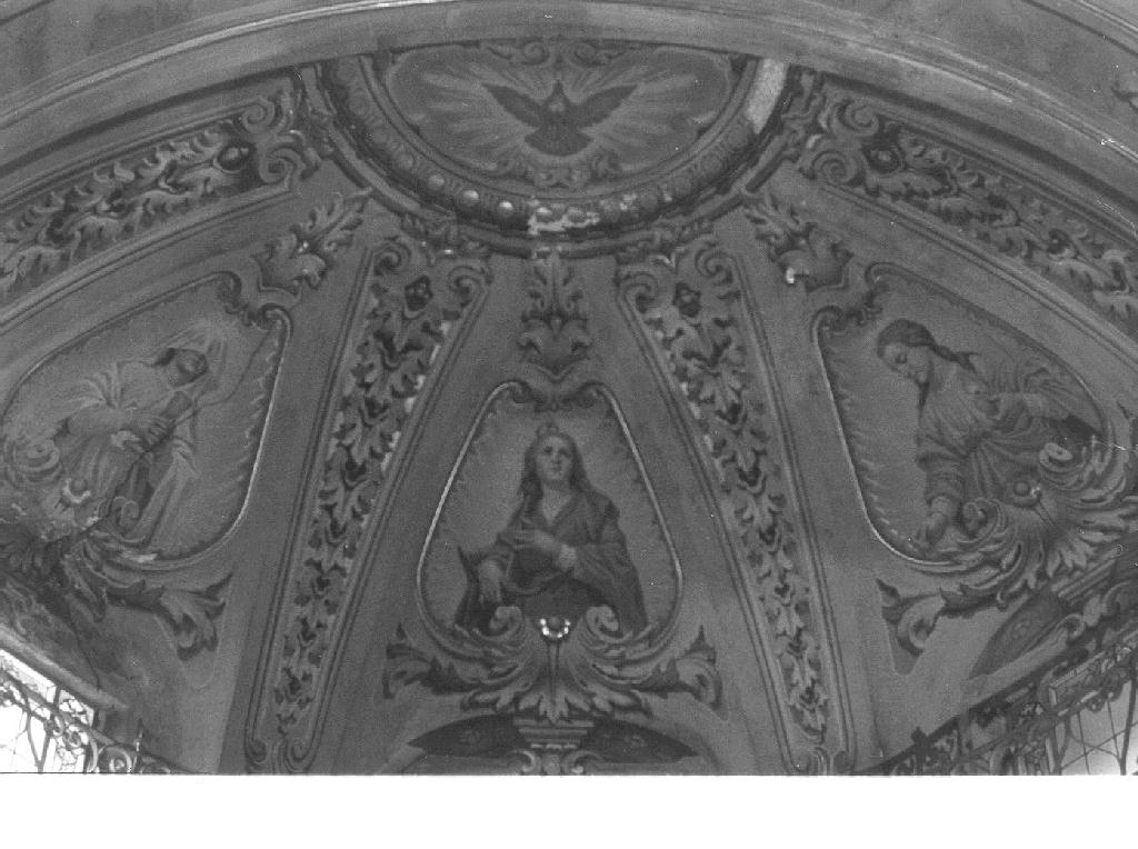 Immacolata Concezione/ San Giuseppe/ Santa Margherita d'Antiochia/ Sant'Antonio da Padova (dipinto, opera isolata) - ambito italiano (metà sec. XVIII)